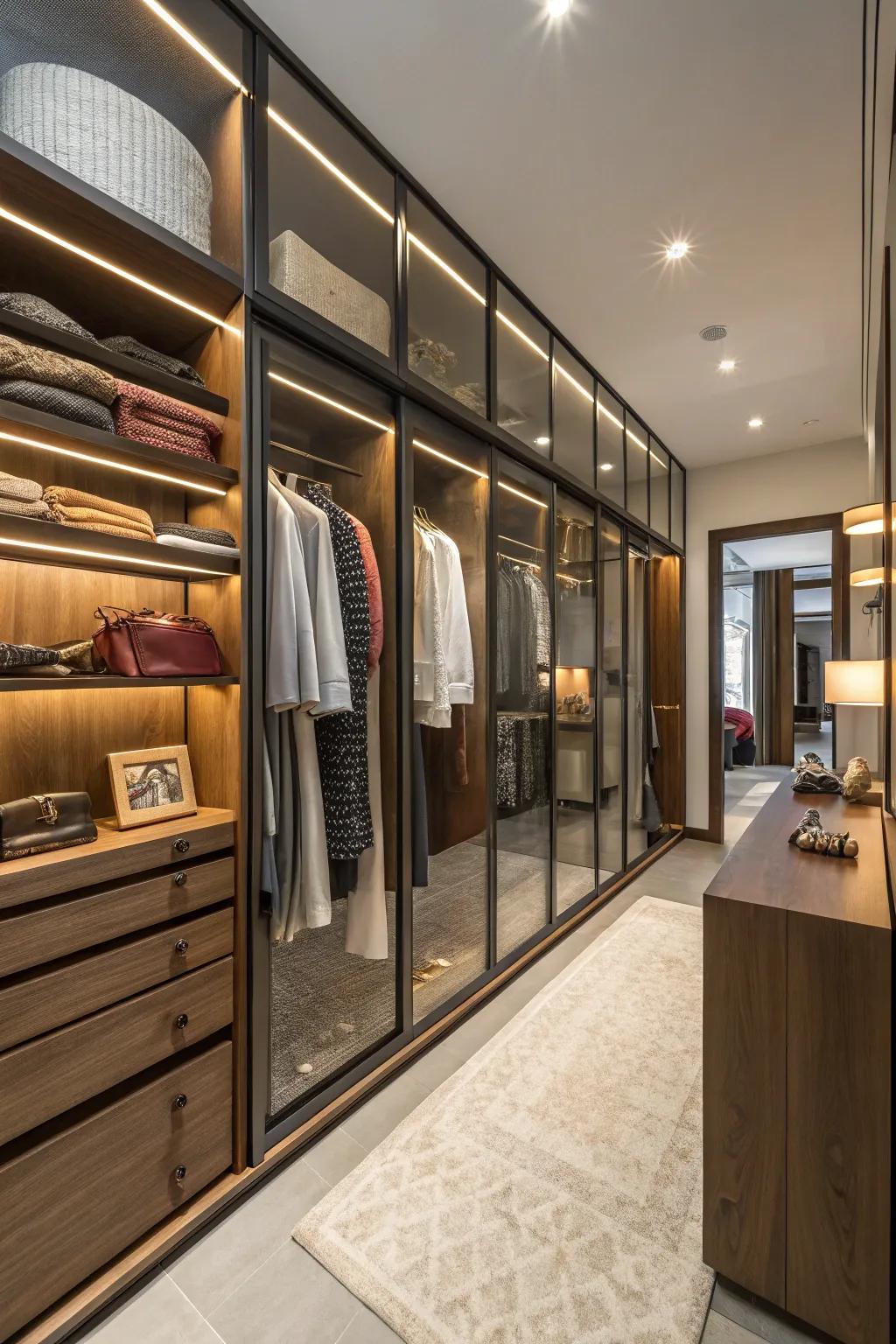 Feel like a celebrity with a walk-in closet.
