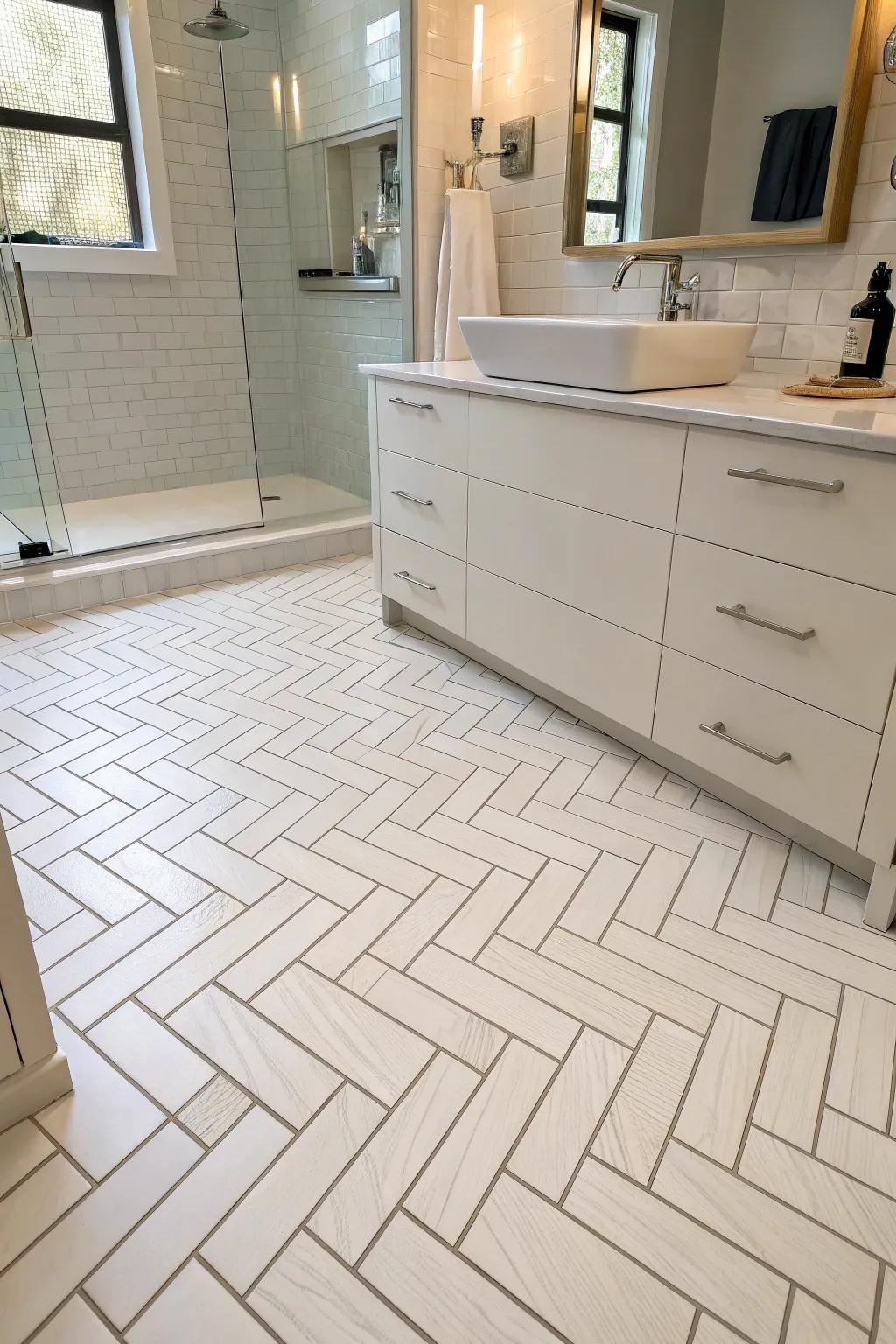 Creative patterns add a unique twist to classic bleached ceramic.