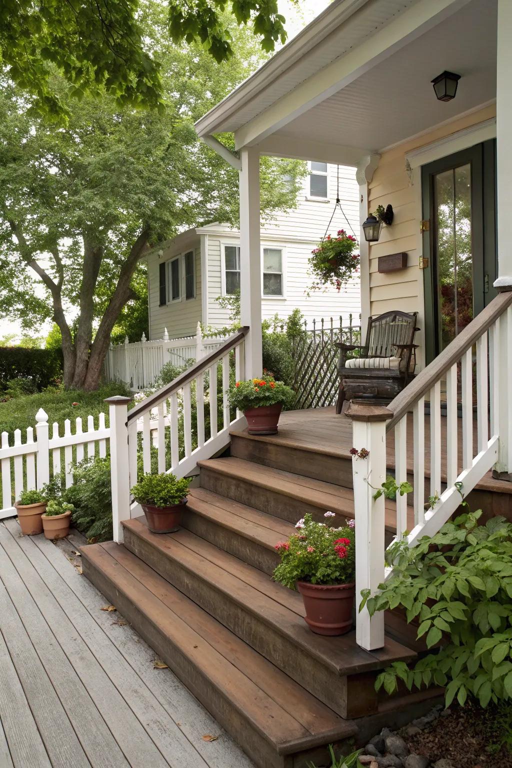 Platforms add visual intrigue and function.