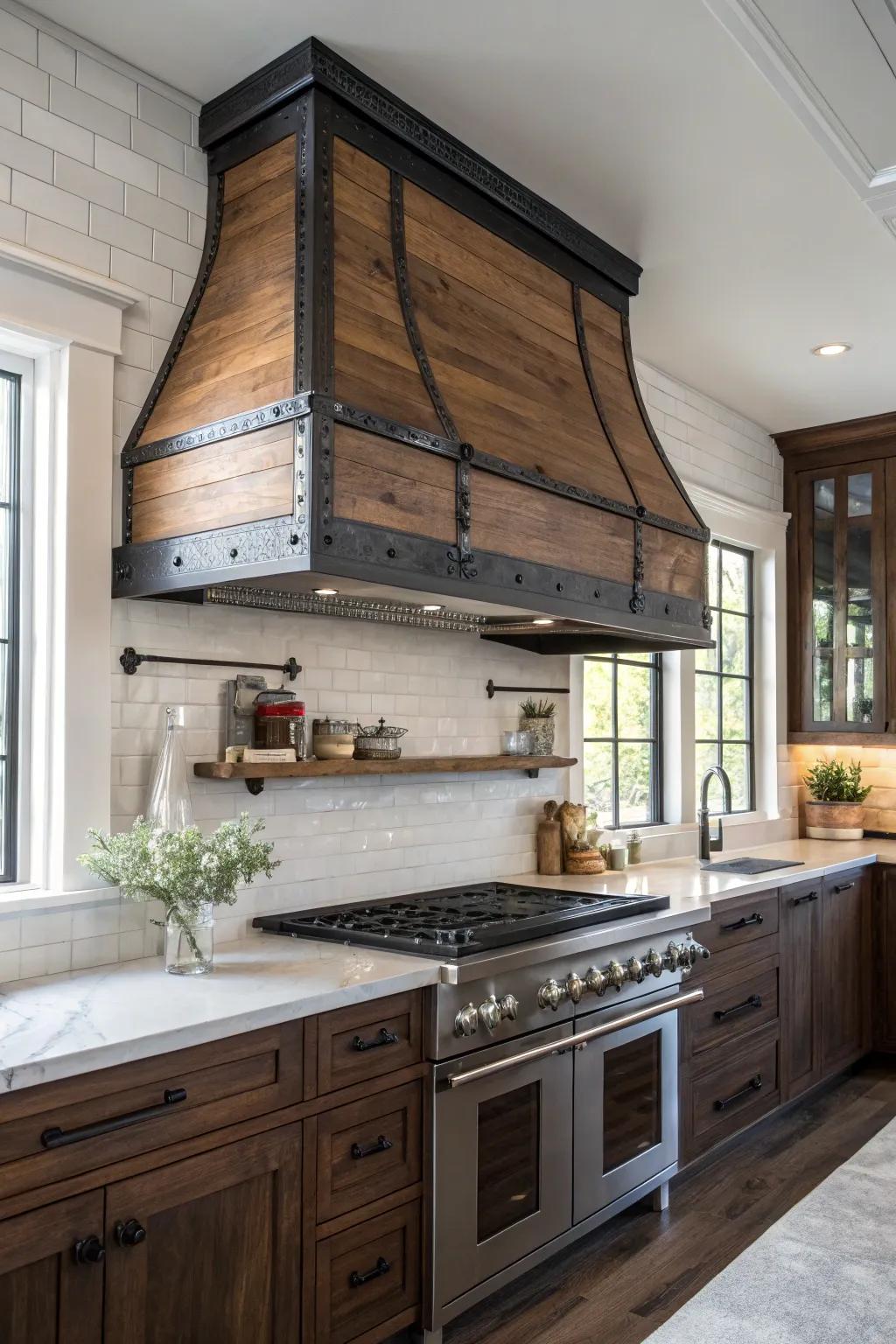 Industrial edge with timber and metallic combinations for urban chic.