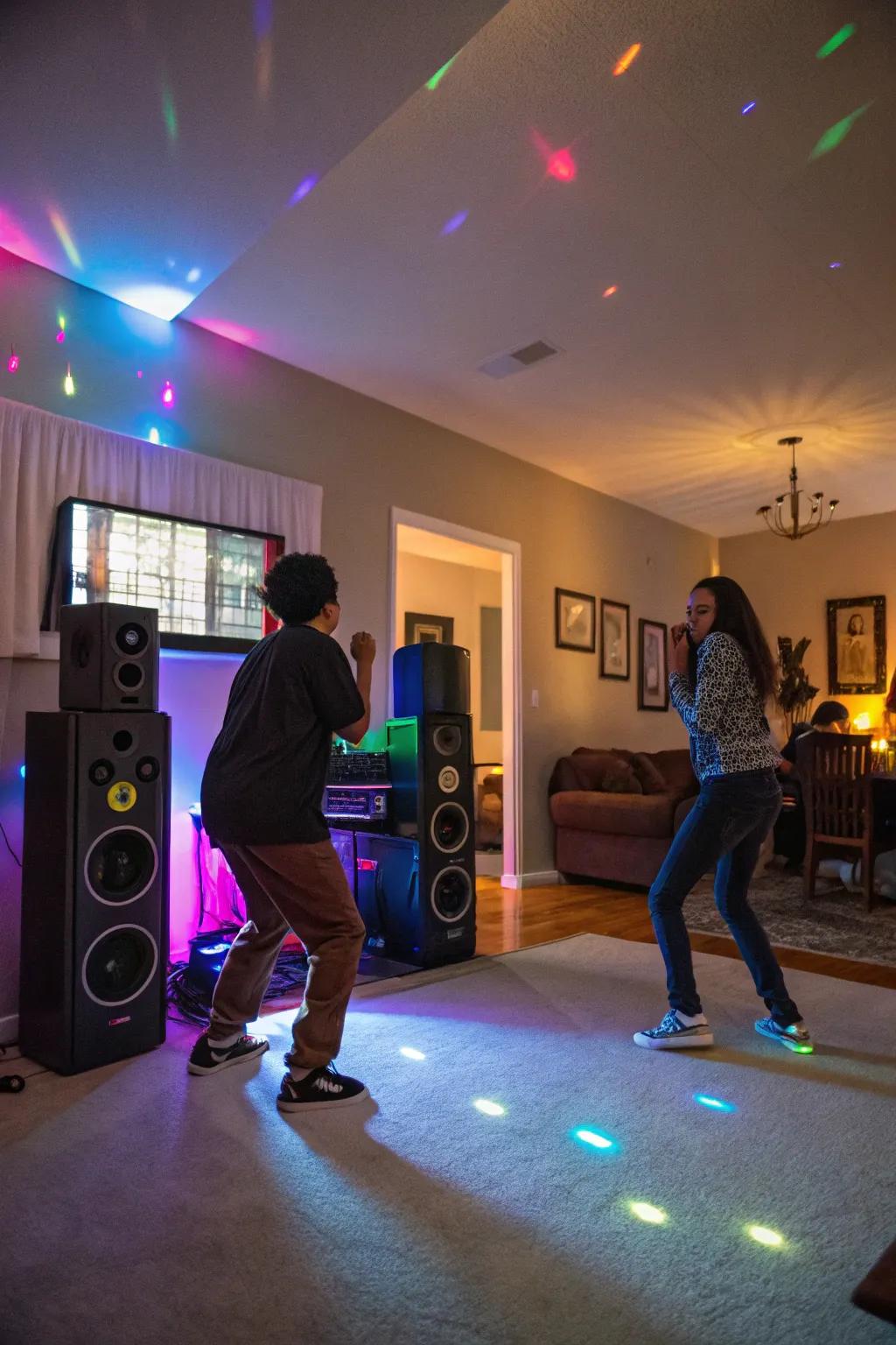 Exuberantly choreograph through a lively contest.