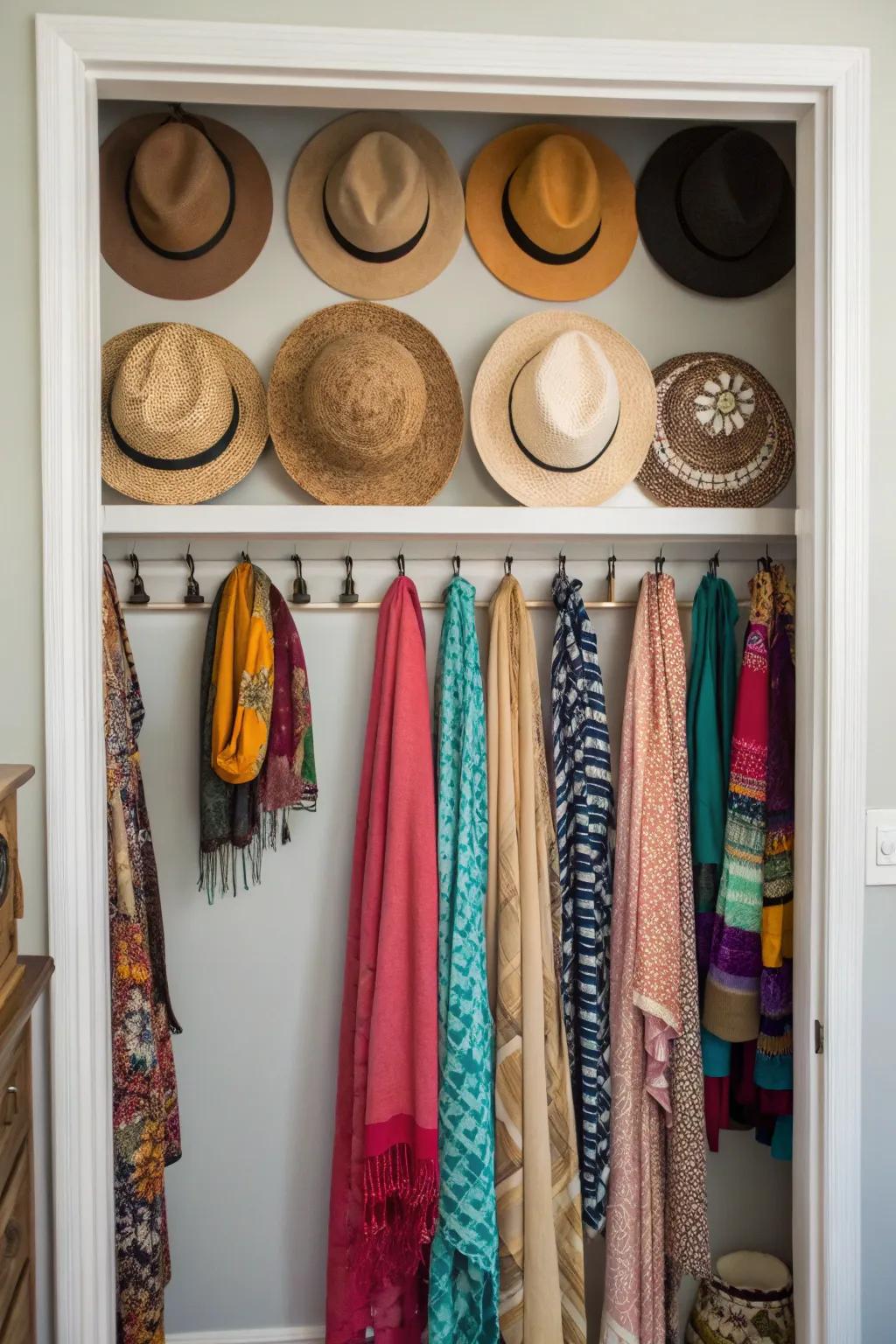 With creative displays, you can turn accessories into art.