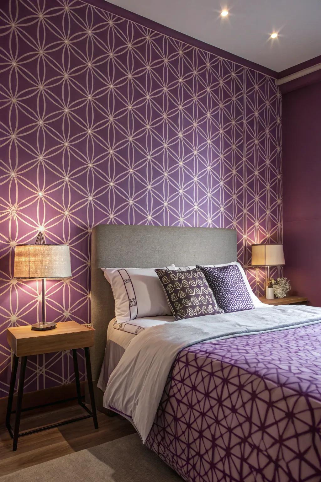 Append a modern twist with geometric designs.