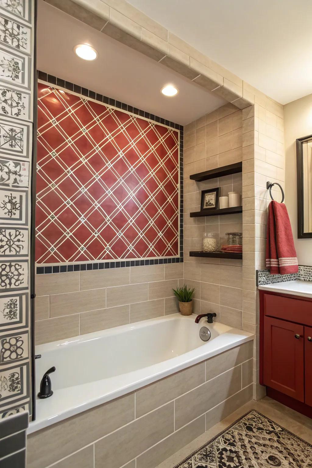 Make a statement with a bold accent wall.