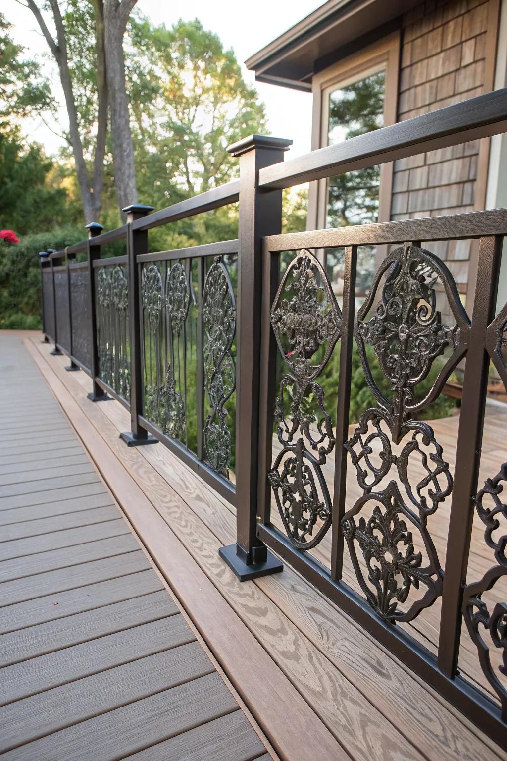 Tailored aluminum railings with bespoke touches for a personal stamp.