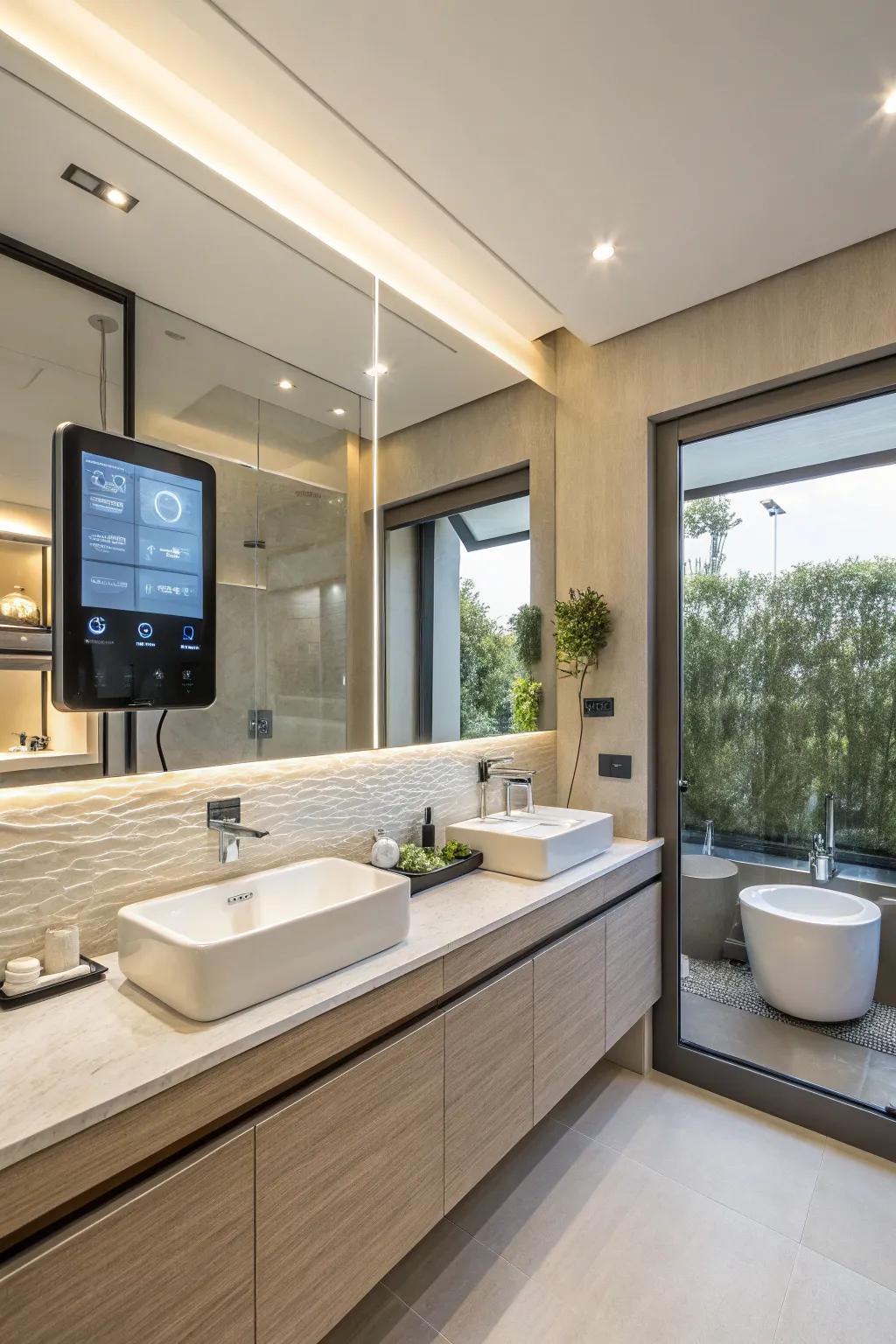 Adding tech can transform your bathroom into a modern oasis.