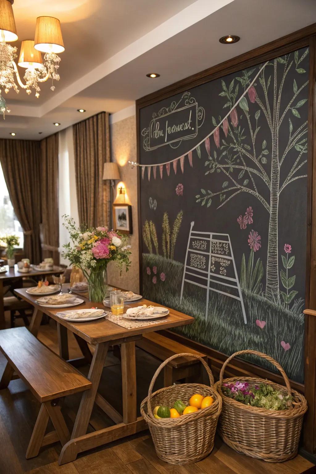 Meal scenes show the joy of spring.