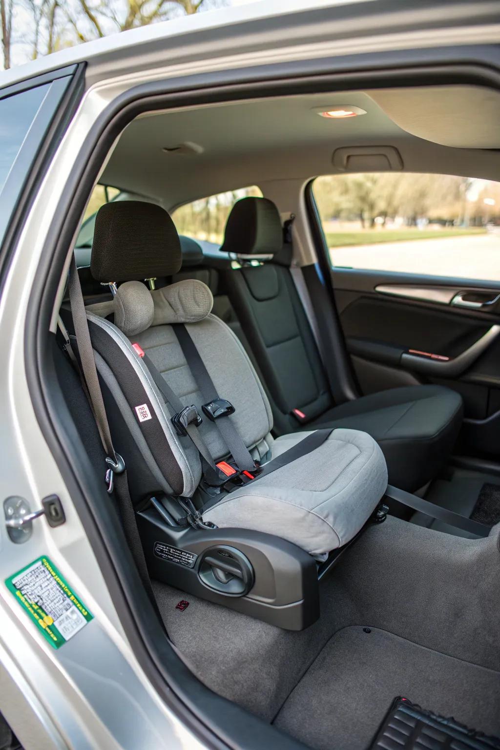 A baby seat created with safety as a priority.