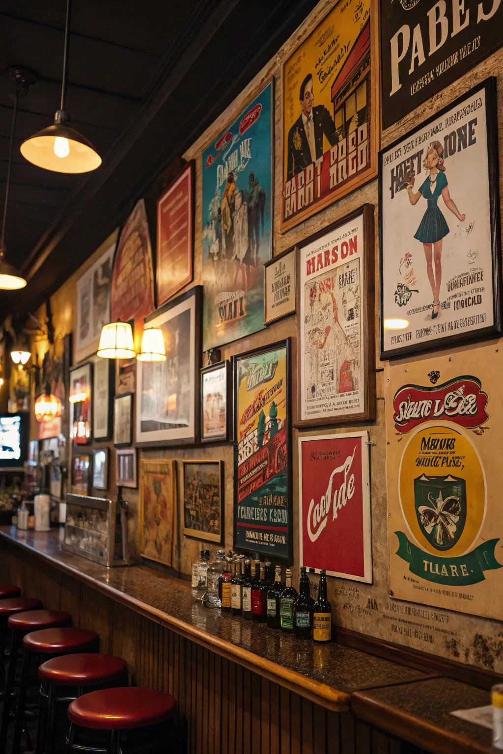 Retro art revives the appeal of past eras.