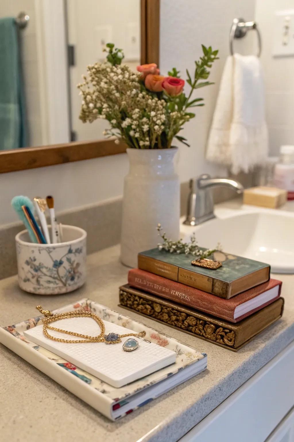 Add unique touches to your bathroom.