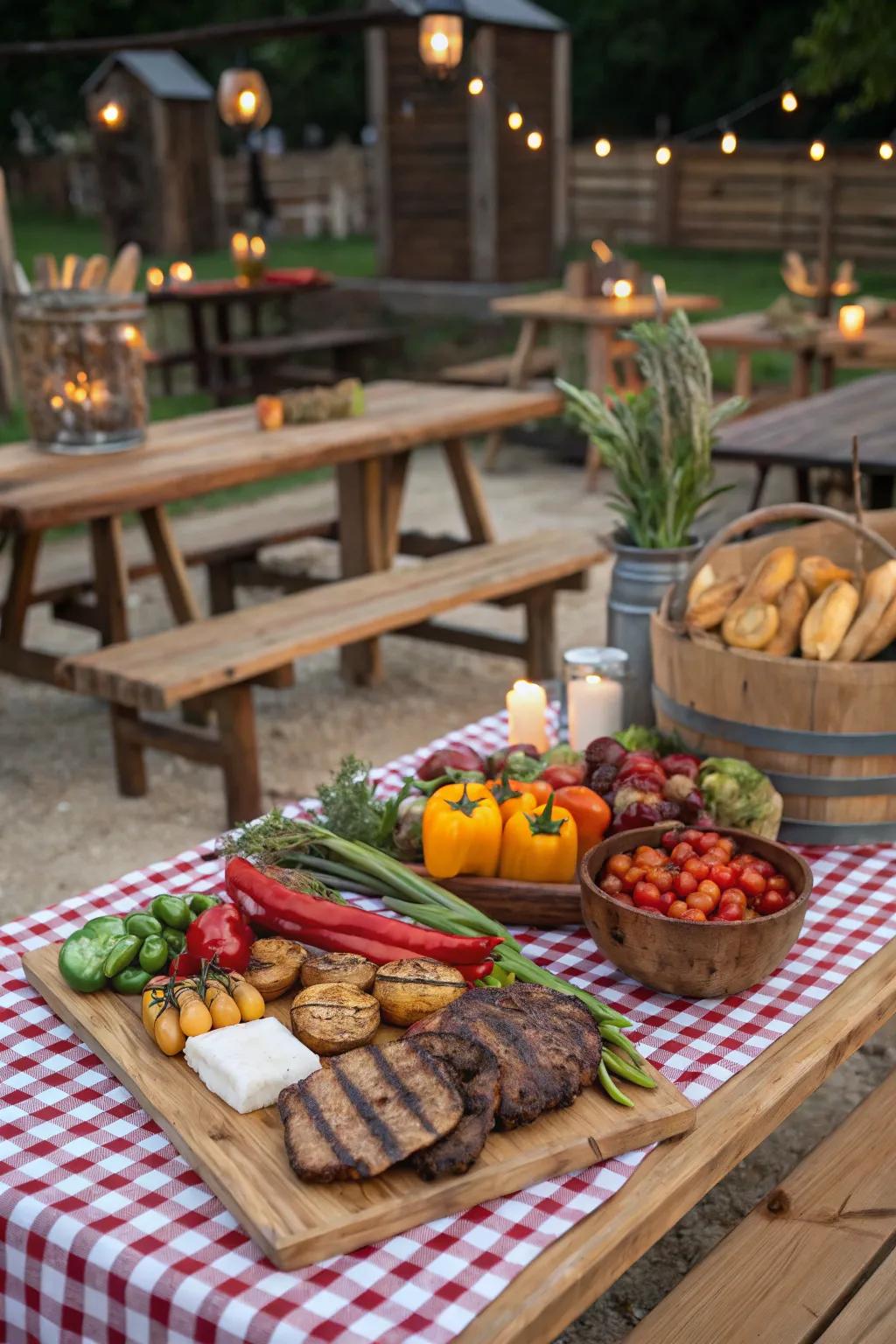 A wholesome Farm-to-Table BBQ celebration.