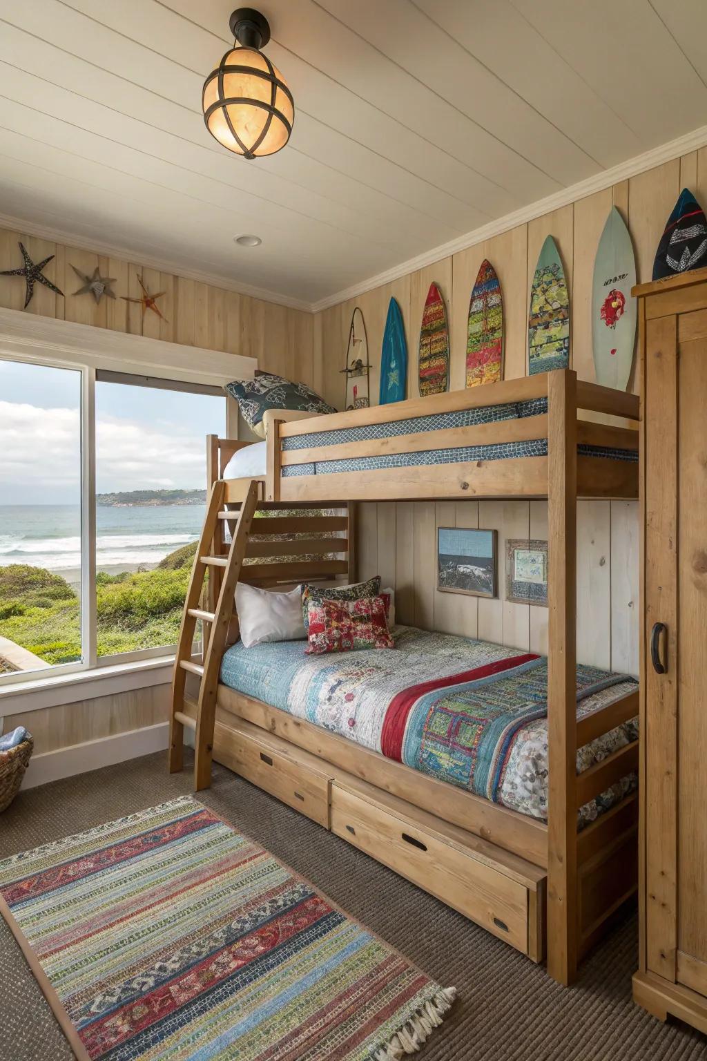 Easily lodge visitors with a slide-out bed.