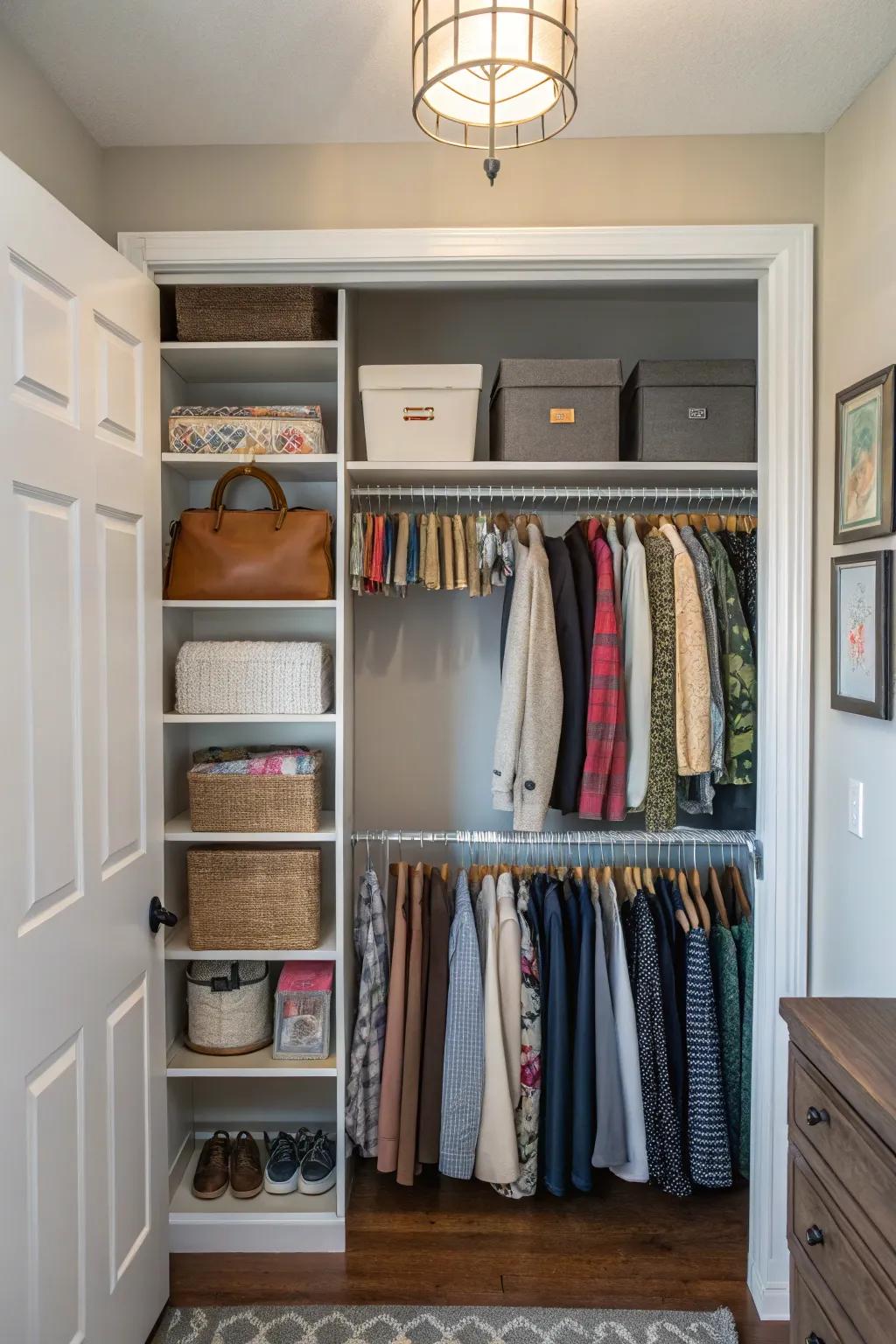With high-up storage, you make sure you're using every bit of space.