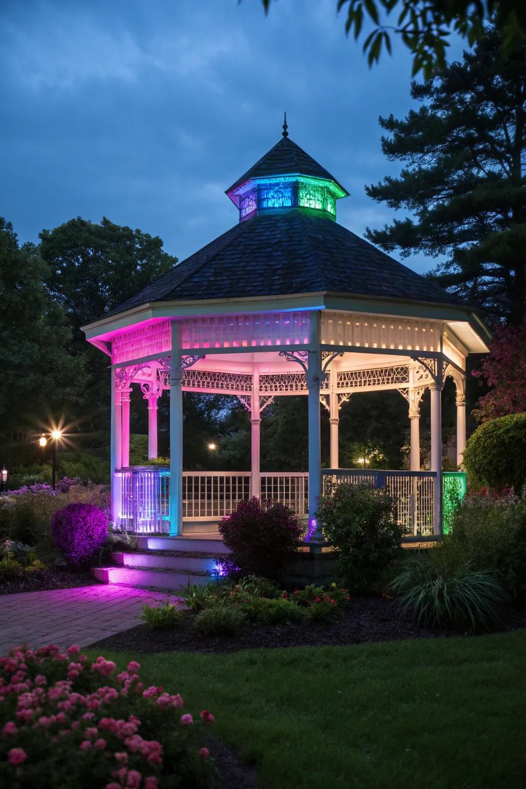 Color-changing lights furnish versatility for any sensation or occasion.