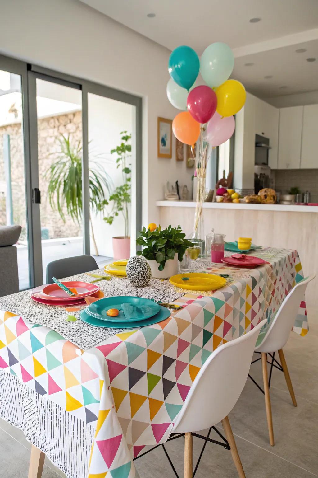 Diagrammatic themes inject a contemporary and elegant twist.