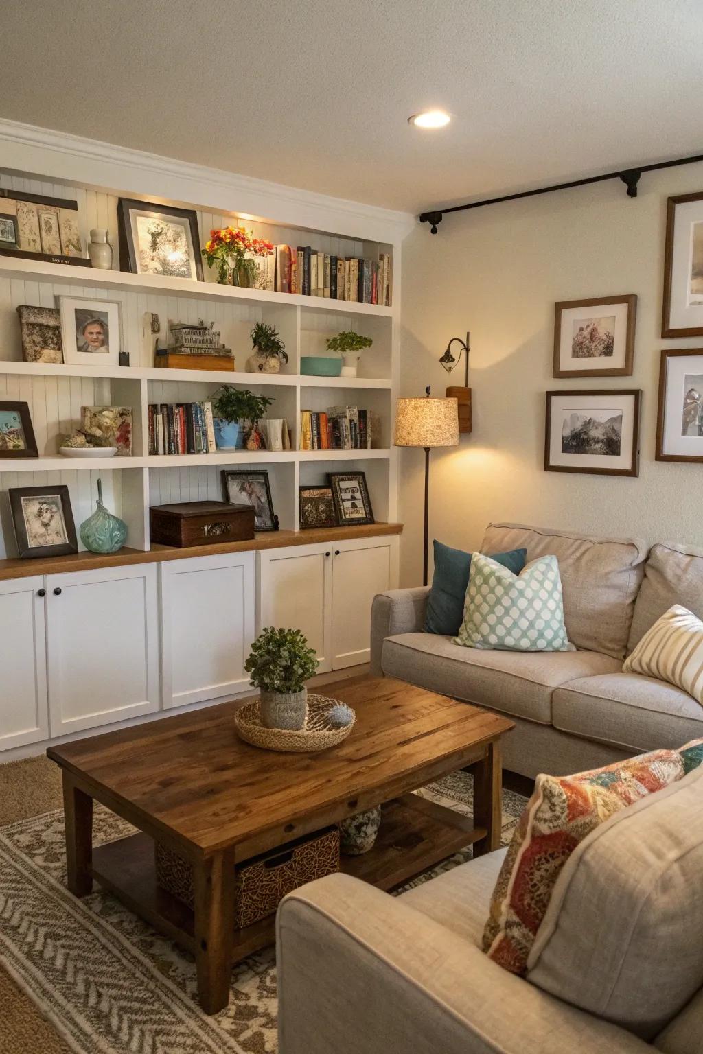 Private decorations in a California room conjure a unique feeling.