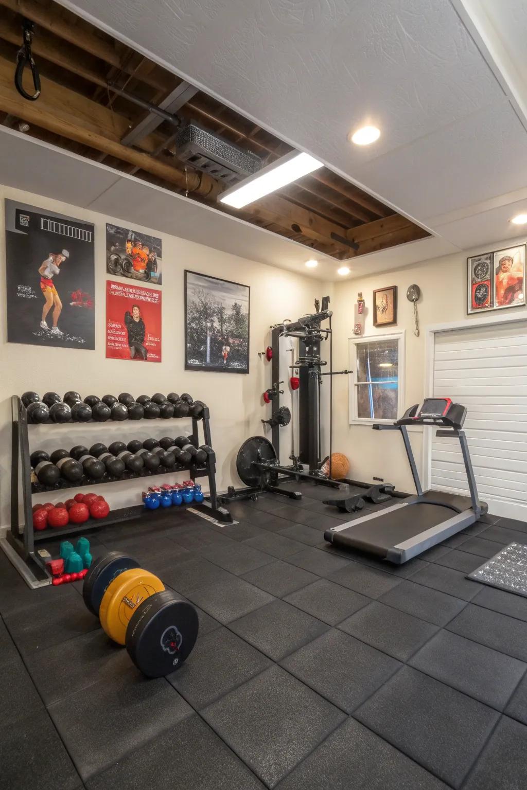 Bouncy flooring: sturdiness meant for active zones.