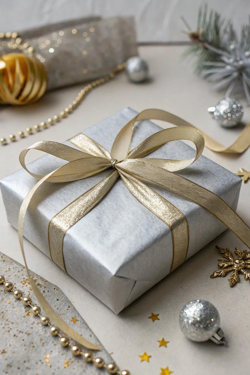 Luxurious mixed metallics, crafting a tableau of festive allure.