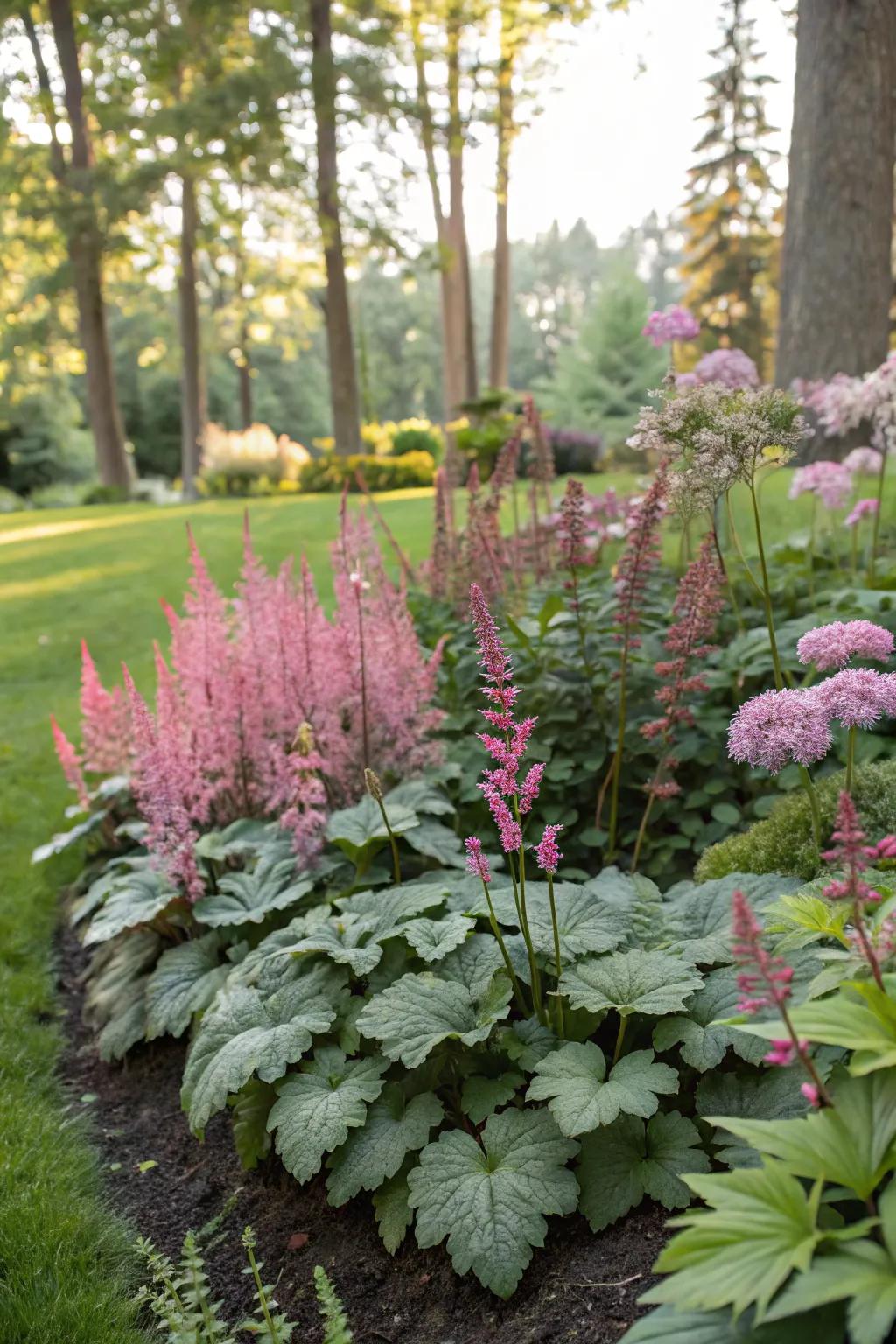 <strong><em>Kaleidoscope bells</em></strong> are harmoniously blended with lungwort and astilbe in a shaded garden.” loading=”lazy” class=”pimg”>
	</picture><figcaption><strong><em>Kaleidoscope bells</em></strong> are harmoniously blended with lungwort and astilbe in a shaded garden.</figcaption></figure>
<p>Integrate <strong><em>kaleidoscope bells</em></strong> with other shade-loving plants such as lungwort and astilbe for a balanced and visually appealing garden arrangement.</p>
<h3>Items that may come in handy:</h3>
<ul class=