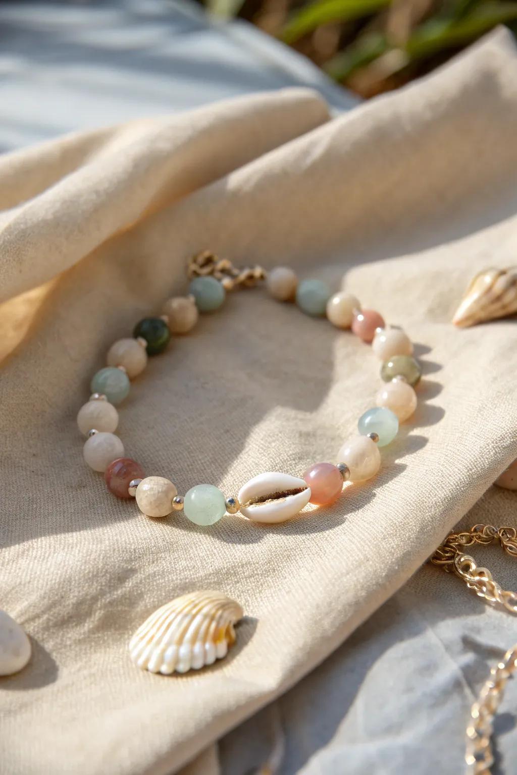 Embrace natural beauty with a beach-inspired bracelet, a perfect blend of simplicity and elegance.