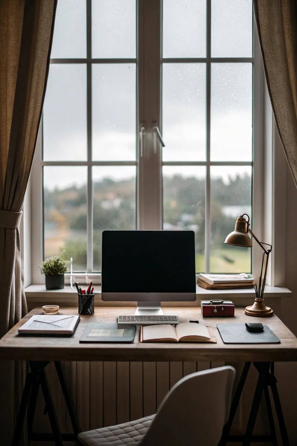 Symmetry in design creates a harmonious workspace.