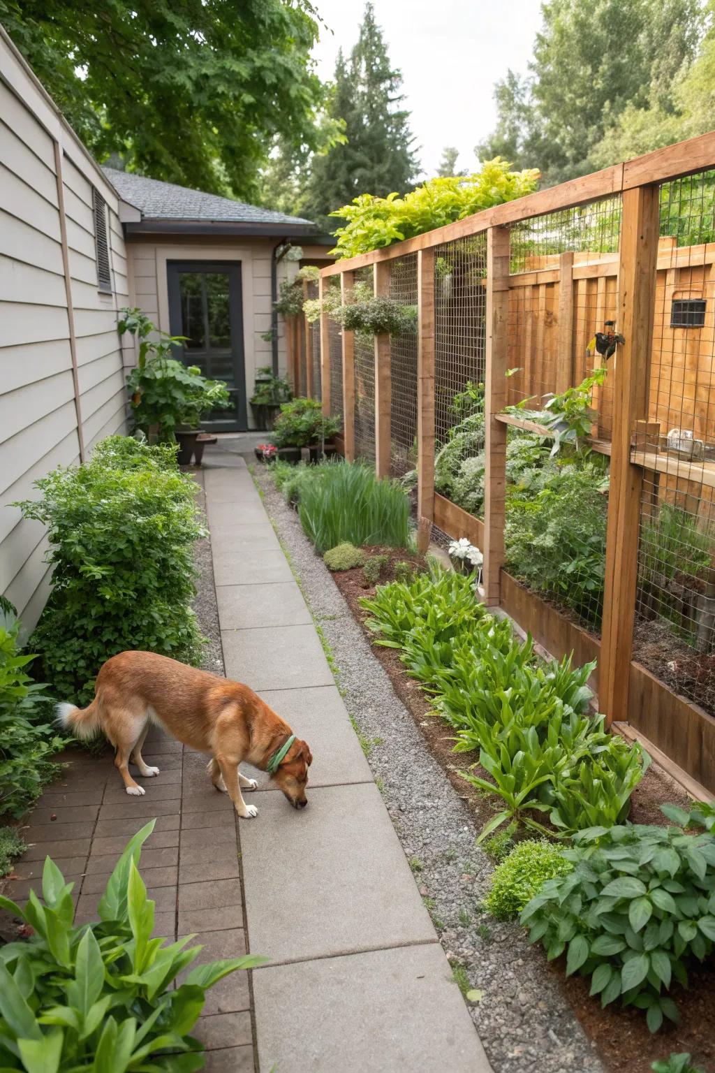 Critter-safe flora ensures both protection and beauty.