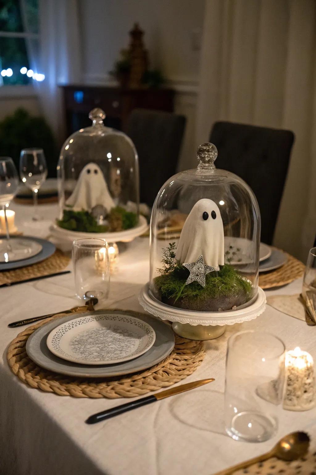 A spectral focal point is an elegant method to celebrate Halloween.