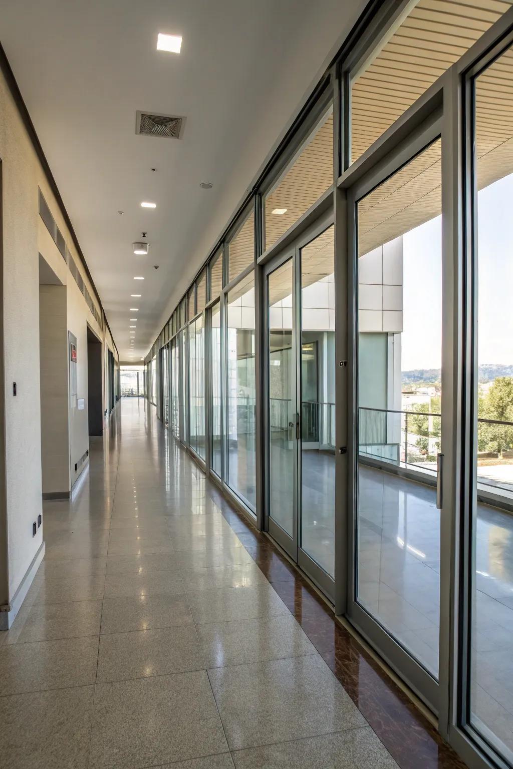 Sliding doors enhance the functionality and style of your hallway.