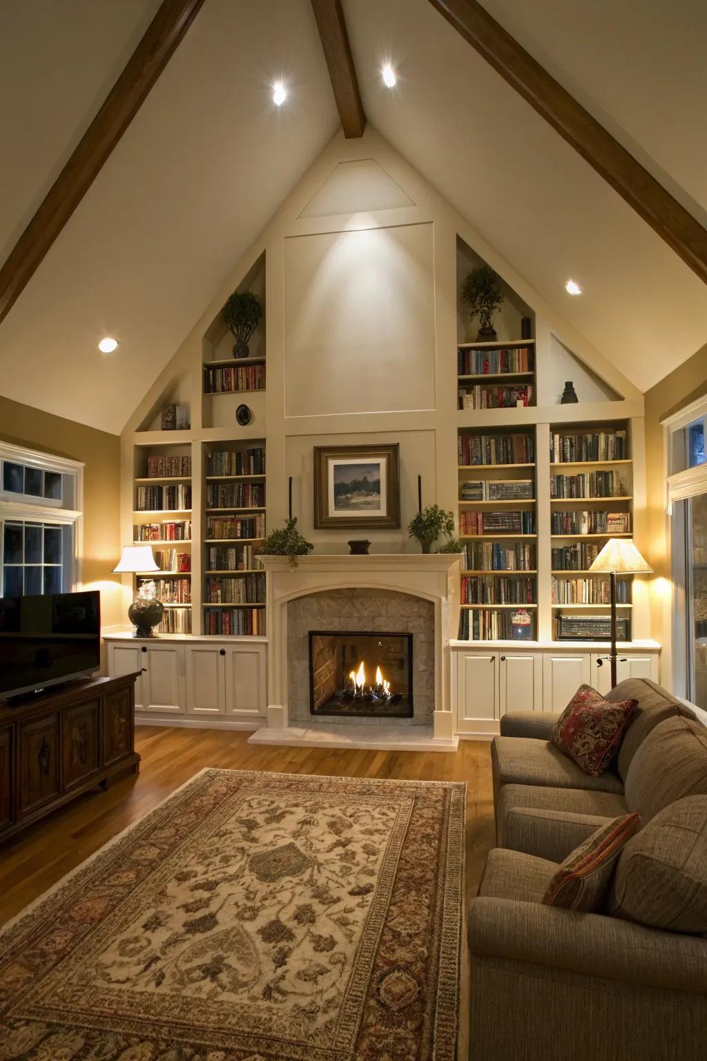 Transform your space into a cozy library corner.