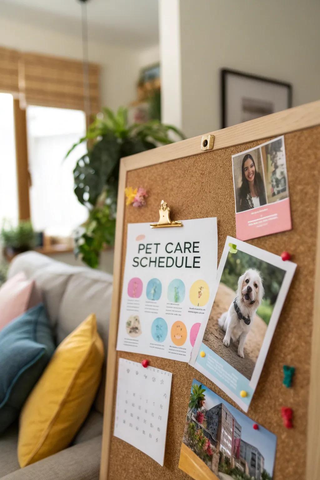 Guarantee your pets are well cared for with a dedicated schedule.
