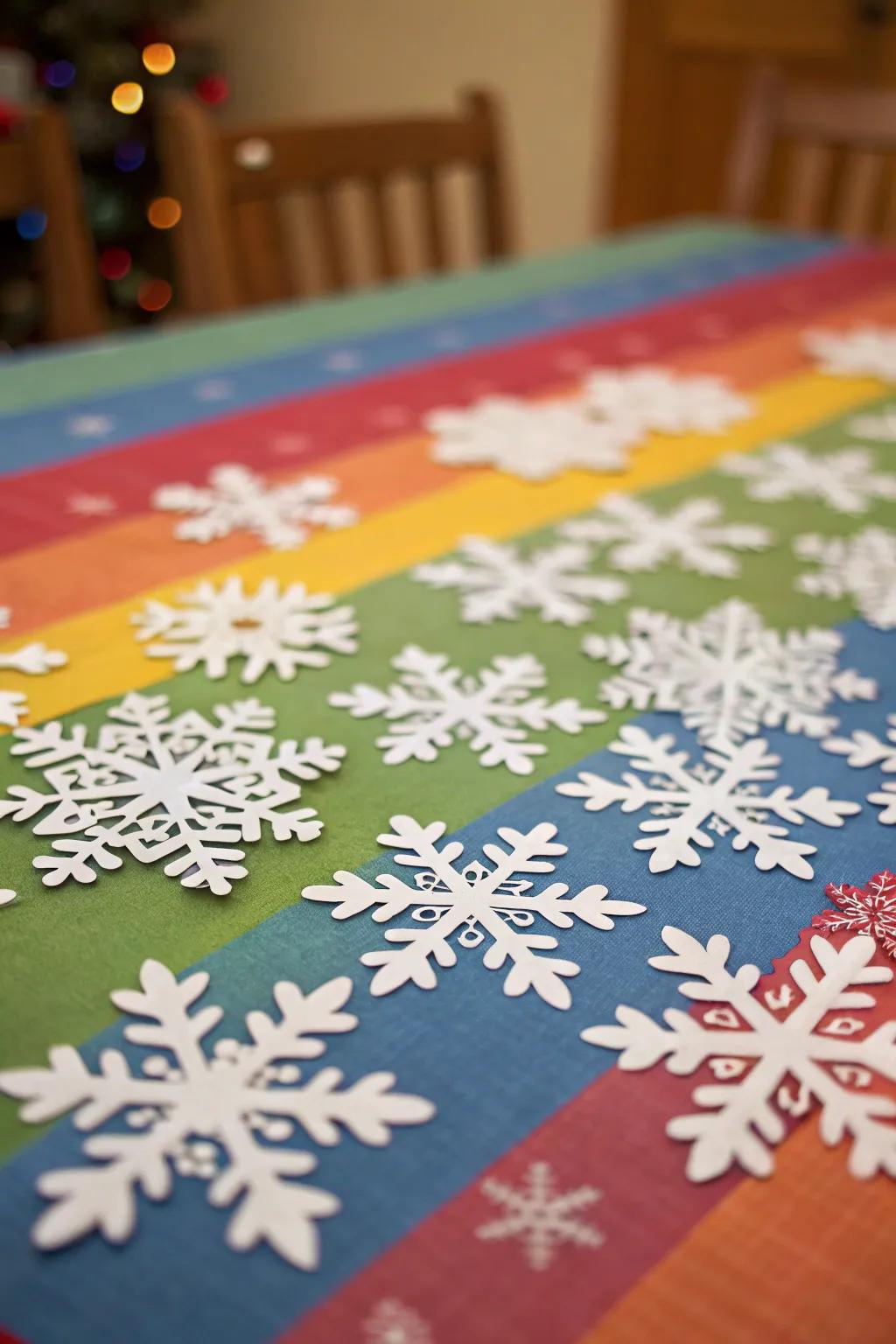 Asymmetrical styles introduce a whimsical charm to snowflake crafting.