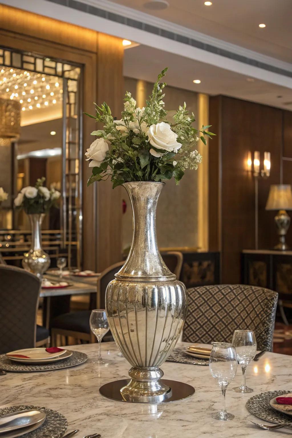 Metal details can make your decorations more elegant
