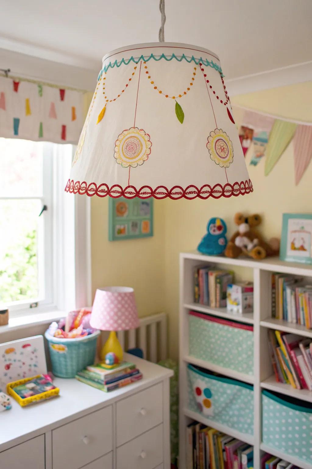 Incorporate old-fashioned charm using ric-rac trim on your lampshade.