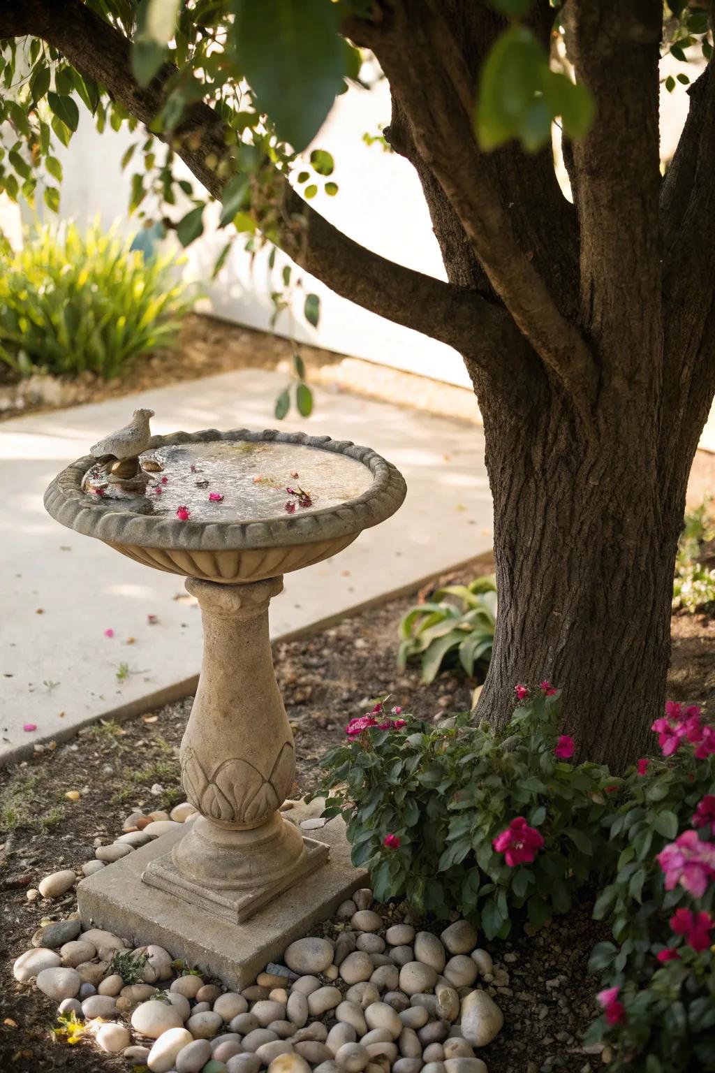 Water features bring life and tranquility to gardens.