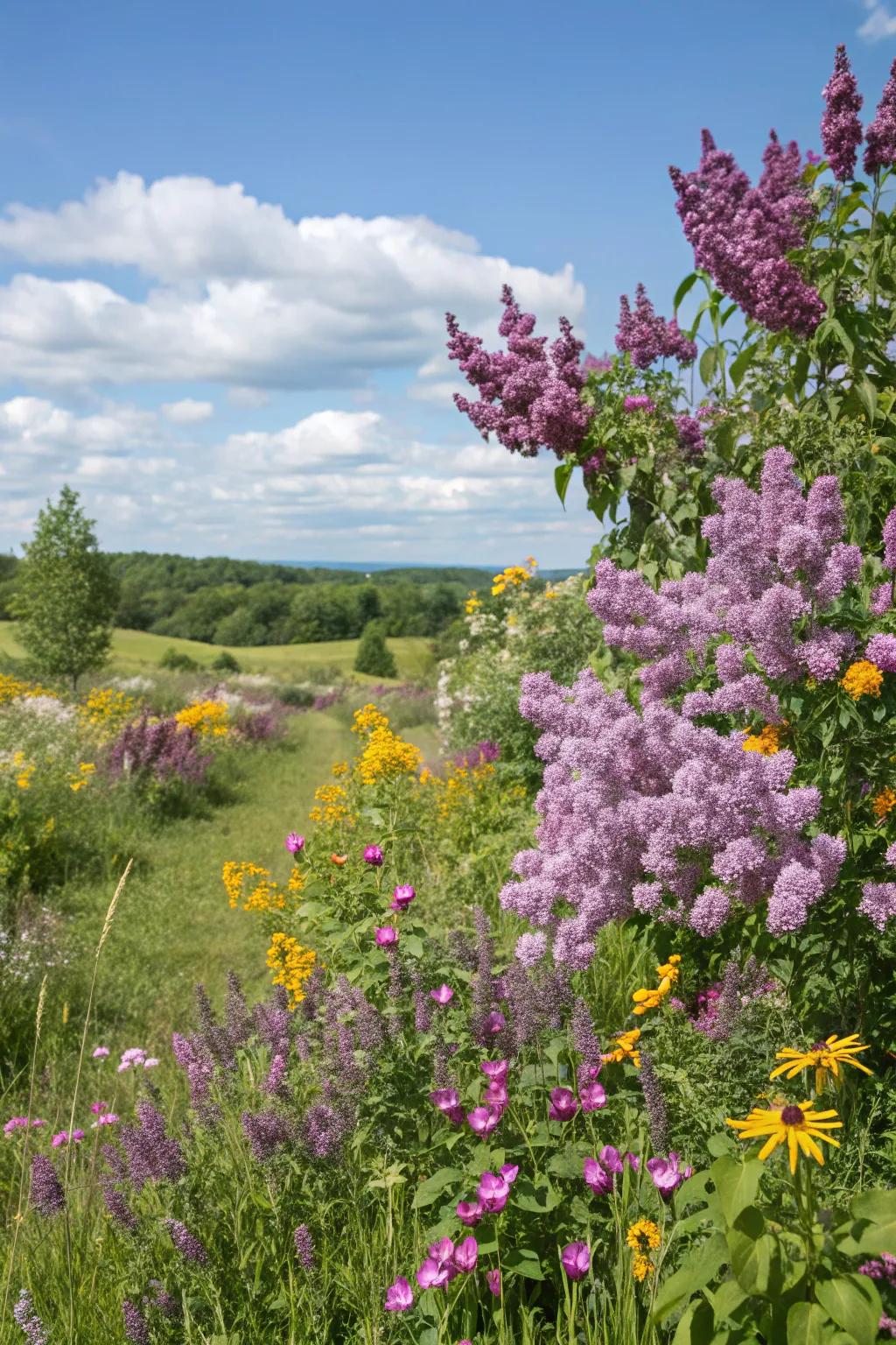 <strong><em>Mystic Blooms</em></strong> introduce structure and fragrance to an untamed meadow.” loading=”lazy” class=”pimg”>
	</picture><figcaption><strong><em>Mystic Blooms</em></strong> introduce structure and fragrance to an untamed meadow.</figcaption></figure>
<p>Integrate <strong><em>Mystic Blooms</em></strong> into an untamed meadow for a naturalistic and low-maintenance landscape. I’ve attempted this, and the outcome is a self-sustaining, ever-changing collection of blooms.</p>
<h3>A few choices to try:</h3>
<ul class=