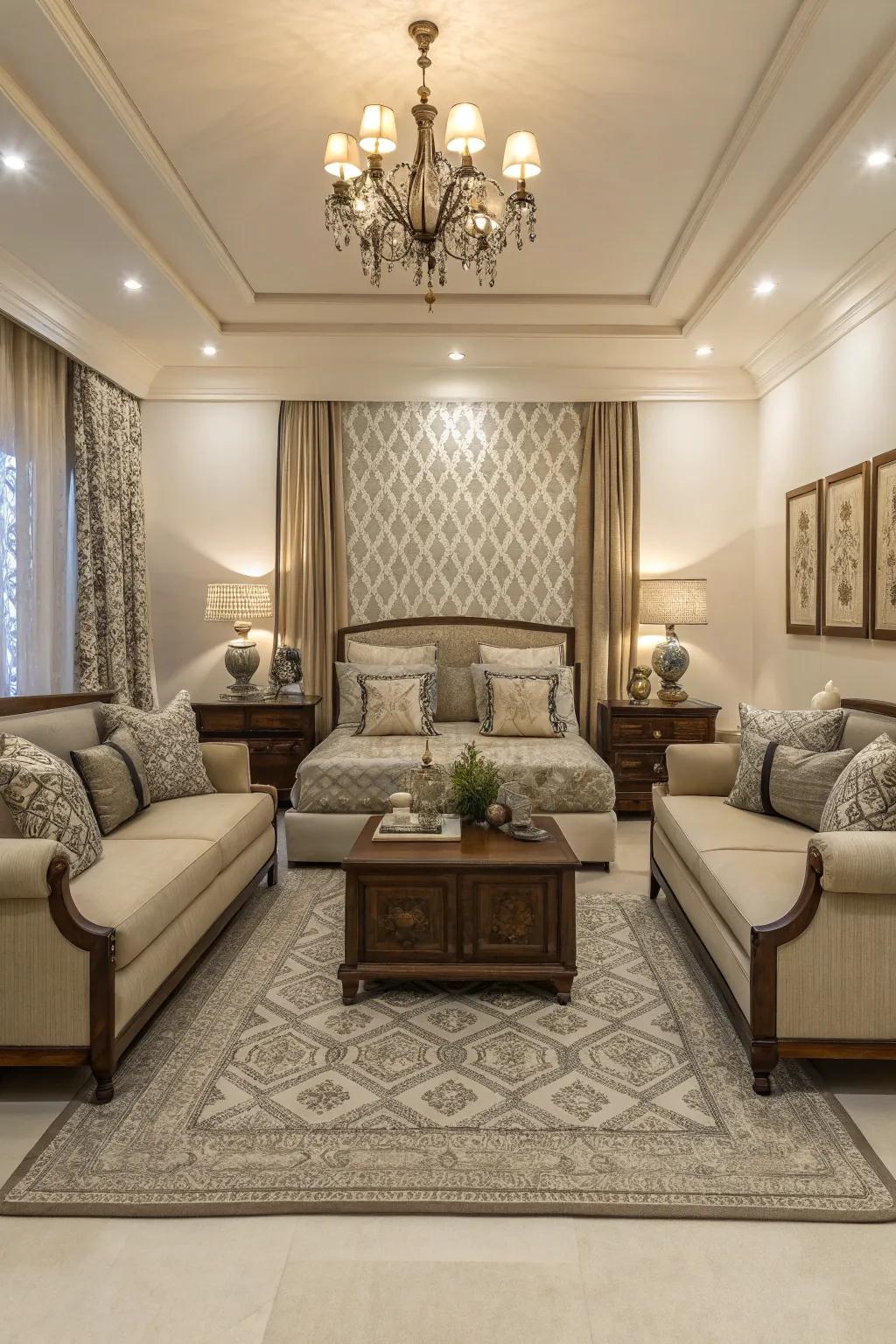 Symmetry creates order and balance in your space.