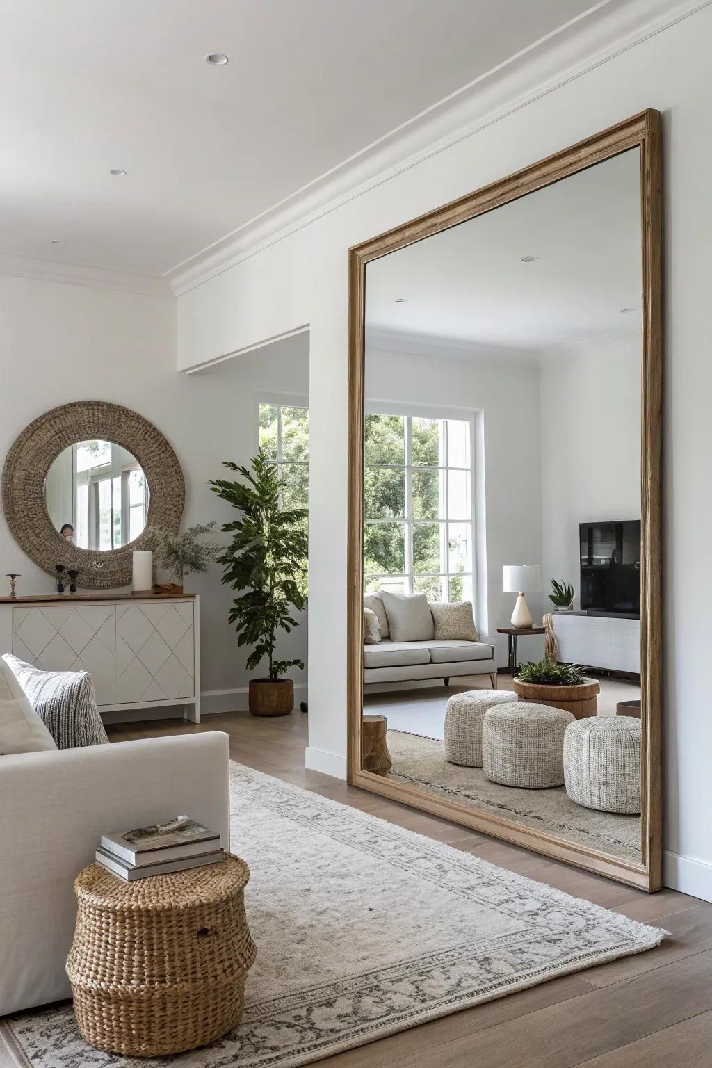 Achieve understated style with boundary-free reflectors.