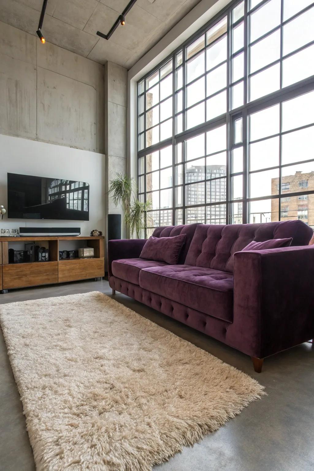 Unexpected textures add charm to your media room.