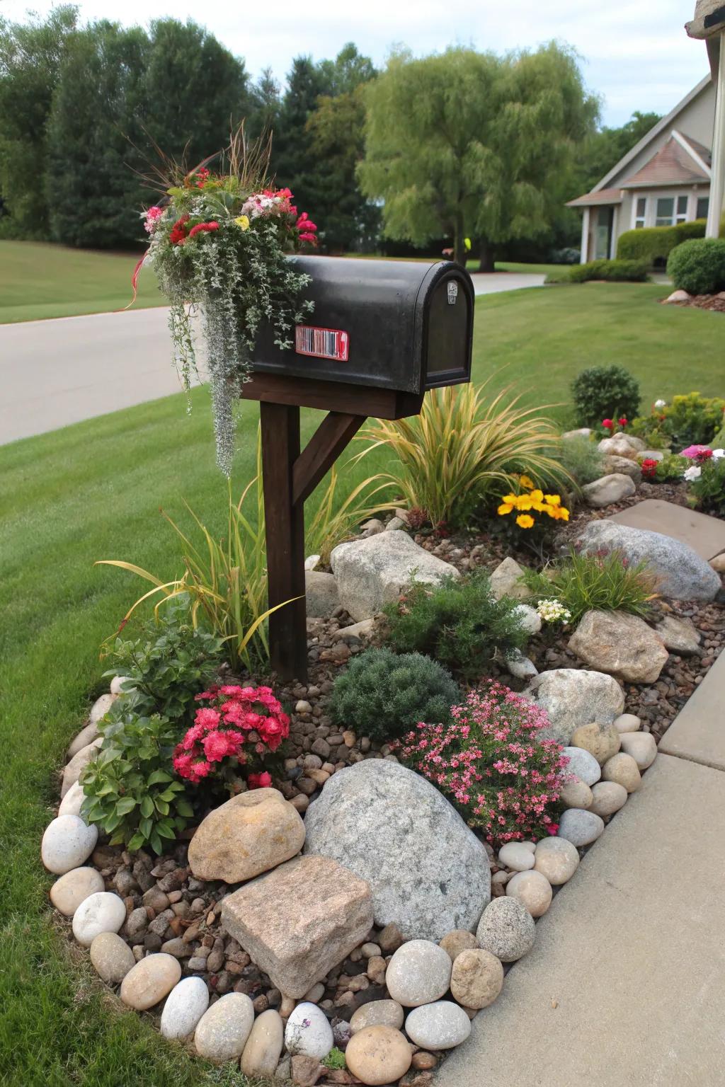 Seasonal stone exhibitions perpetuate your mailbox's zone as invigorated and captivating.