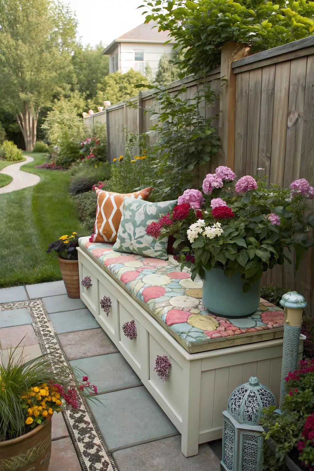 Smart storage choices keep your garden organized and stylish.