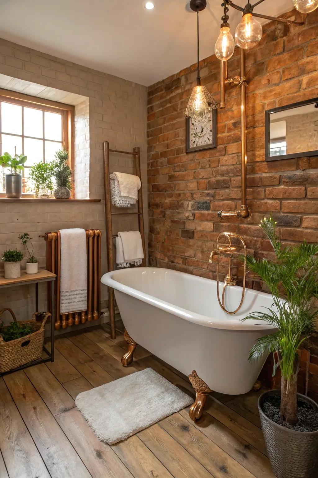Copper accents introduce a dash of luxury and warmth.