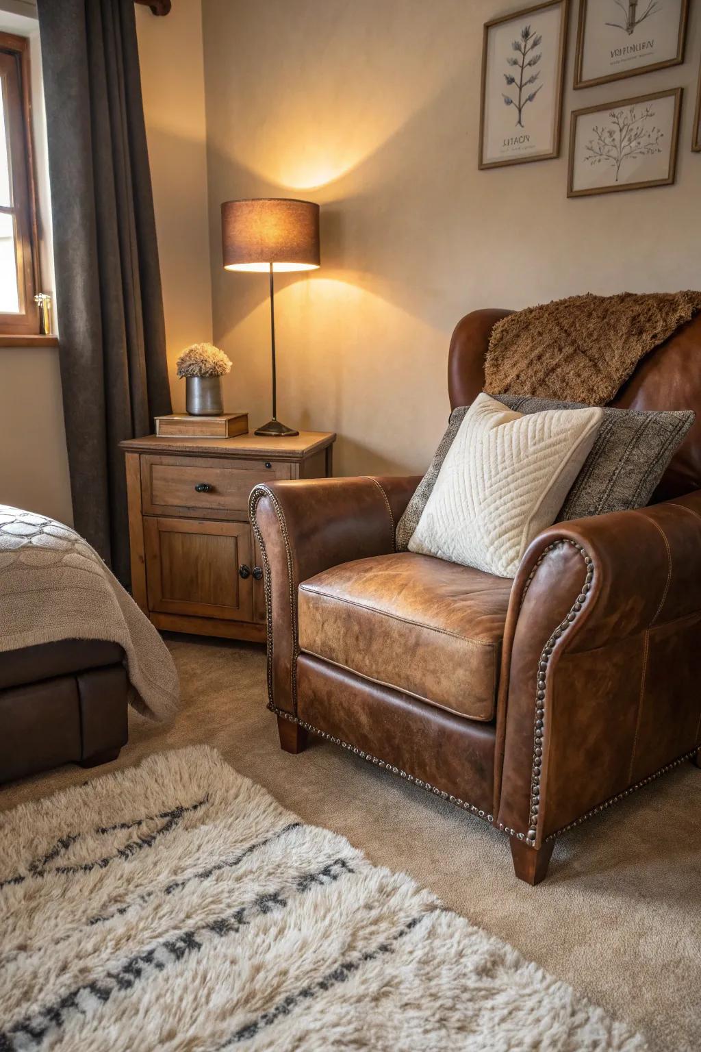 Layering feels adds dimension and richness to the space.