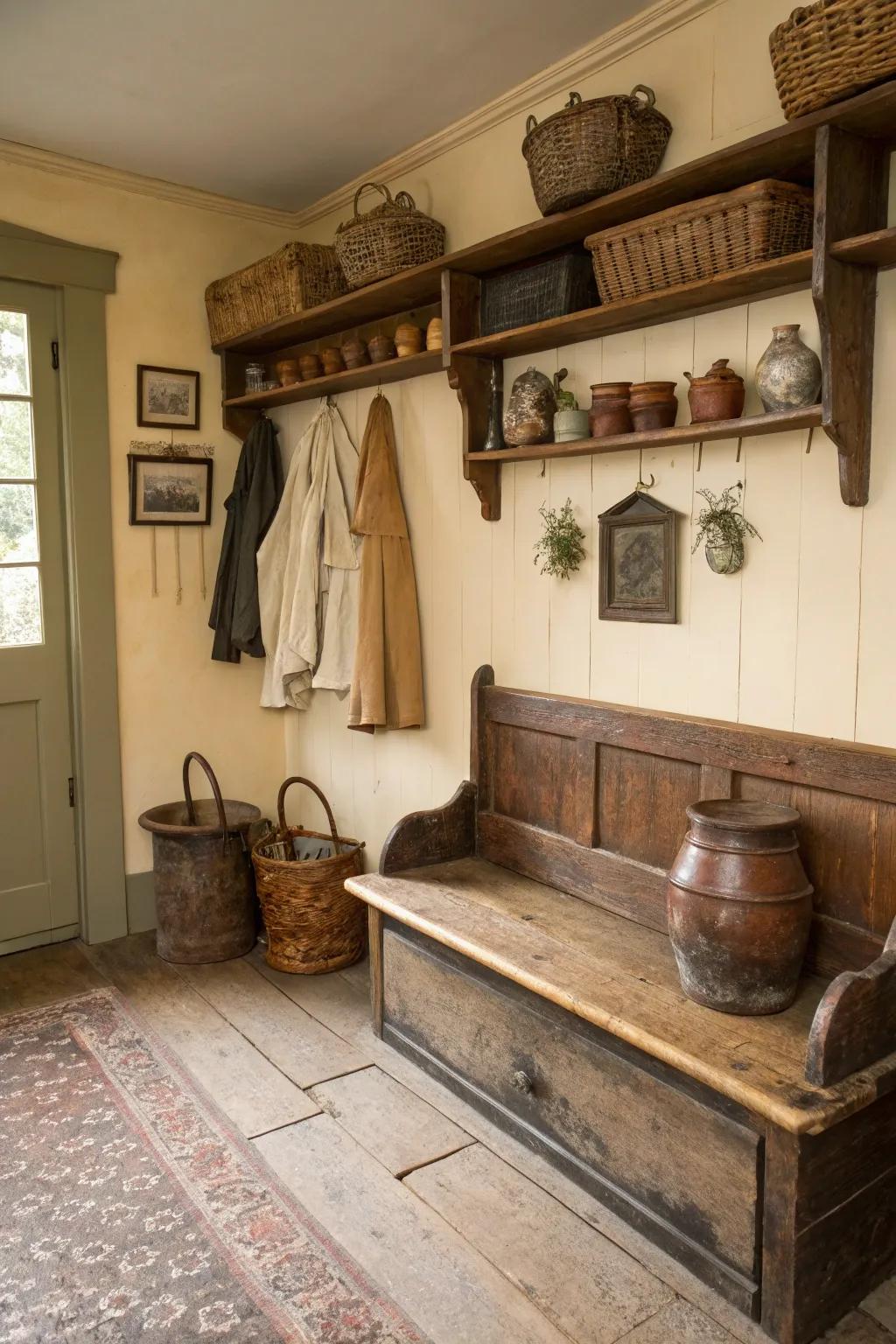 Heirloom elements that add charm and character.