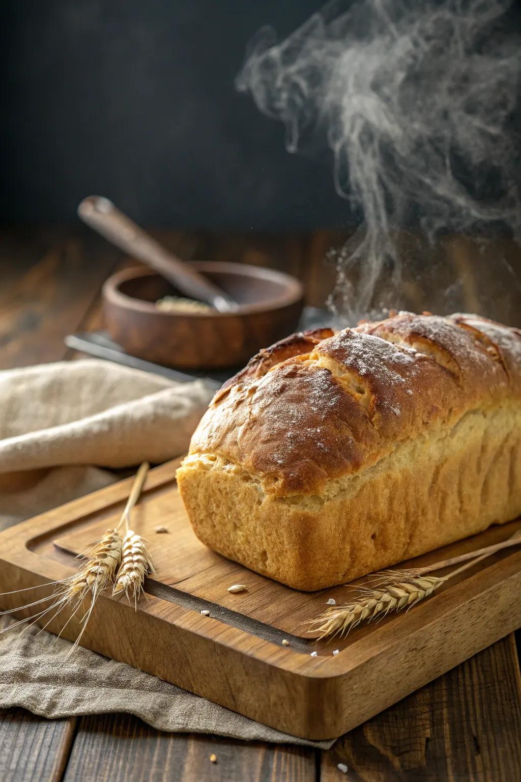 Handcrafted loaf provides a charming, delectable accompaniment.