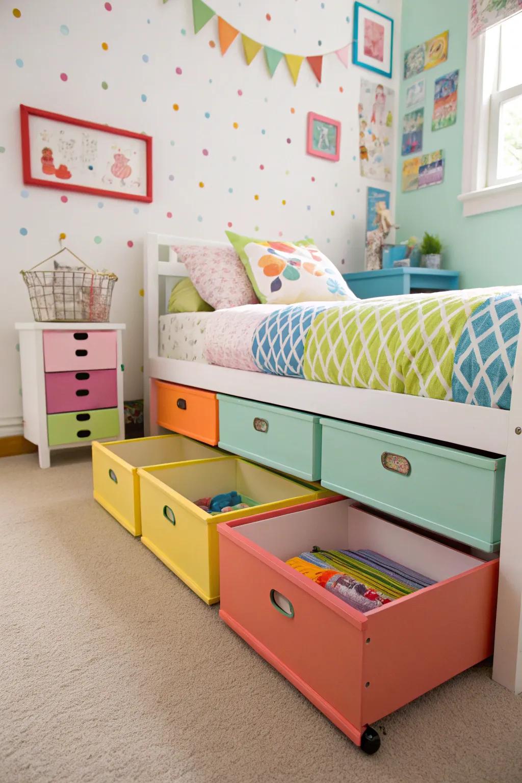 Upcycling drawers incorporates charm and function.