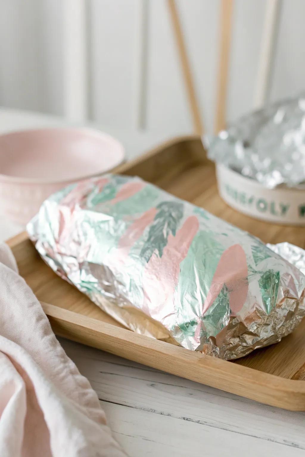 Unleash inventiveness with metallic sheet paintings—a lustrous spin on minimalist design.