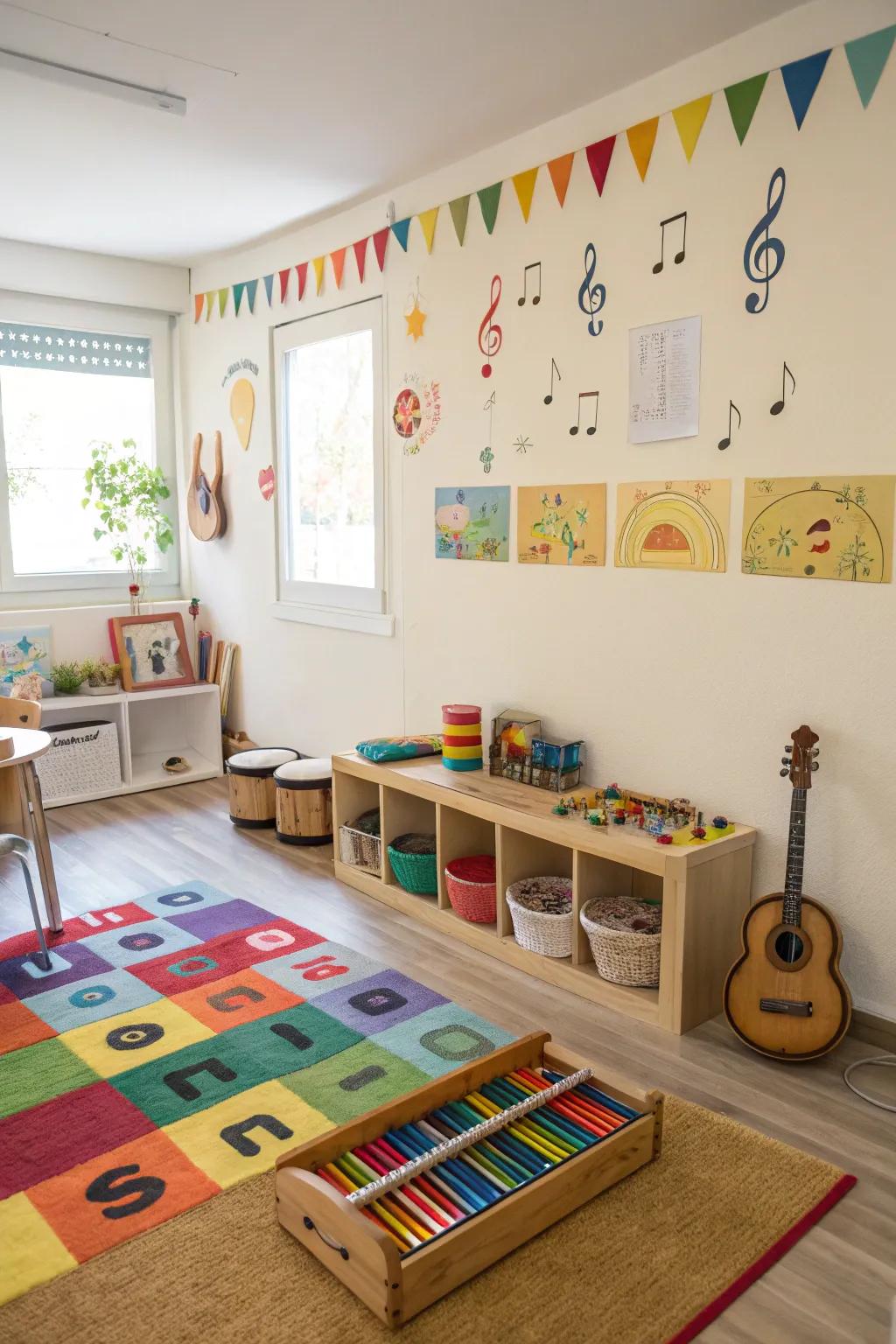 Music stimulates enjoyment.