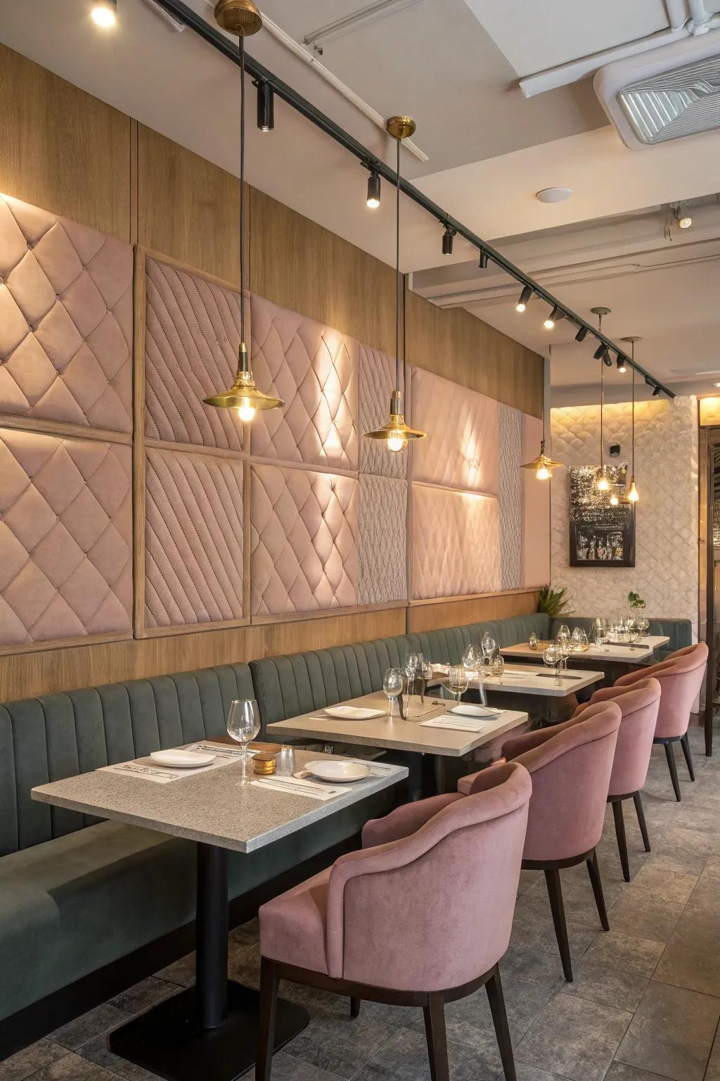 Sound architecture fosters a pleasing and communicative dining atmosphere.