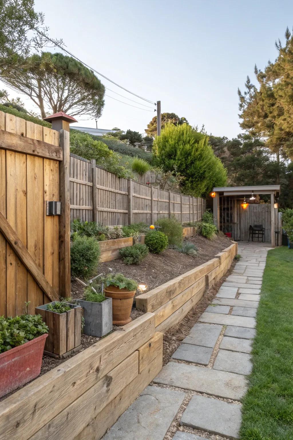 Stacked timber walls evoke a snug, rustic magnetism.