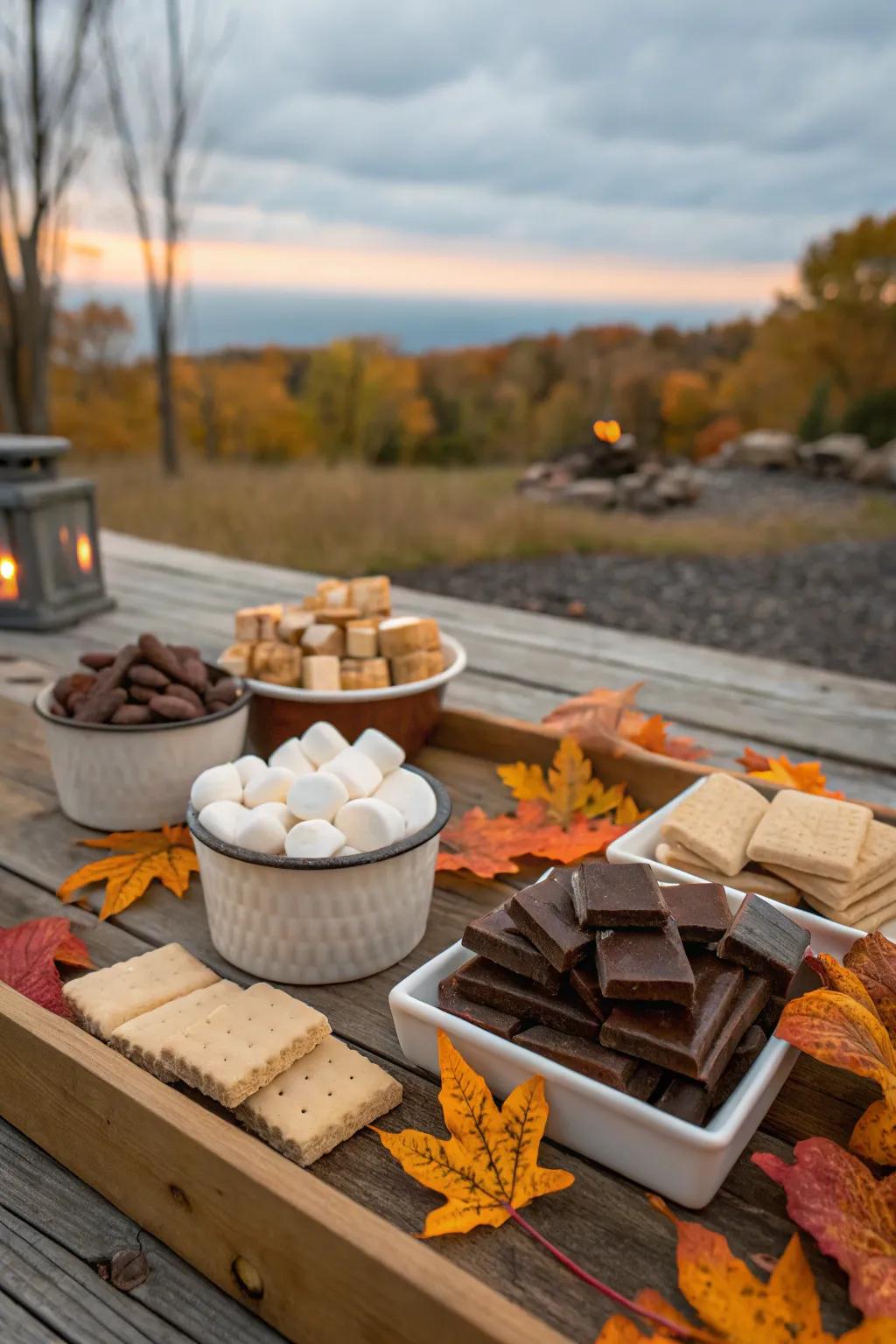 Baked treat station for a sweet treat.